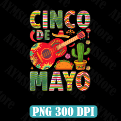 Cinco De Mayo With Pepper And Sombrero Png Sublimation Design,Cinco de Drinko Png,Cinco De Mayo Fiesta