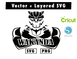 wakanda svg and png files for cricut machine , anime svg , manga svg , Goku svg