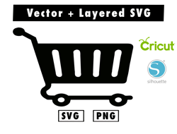 Download Online Cart Icon svg and png files for cricut machine , anime svg , manga svg , Goku svg