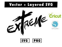 Extreme svg and pngfiles for cricut machine , anime svg , manga svg , Goku svg