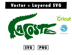 lacoste svg and png and dxf  files for cricut machine , anime svg , manga svg , Goku svg