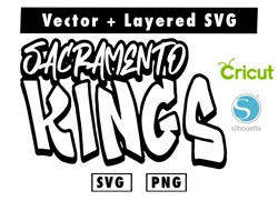 SACRAMENTO KINGS svg and png files for cricut machine , anime svg , manga svg , Goku svg
