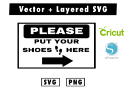 PLEASE PUT YOUR SHOES HERE logo svg and png files for cricut machine , anime svg , manga svg , Goku svg