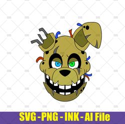 Springtrap  Five Nights at Freddy's SVG,Springtrap  Five Nights at Freddy's Png, Ink Circut desgin space