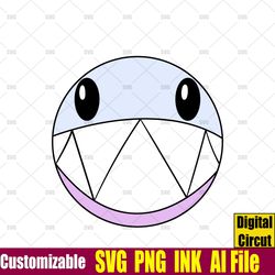 Bubble from the amazing digital circus SVG, Bubble SVG, Bubble SVG ink Png coloring page, Bubble Circut desgin space