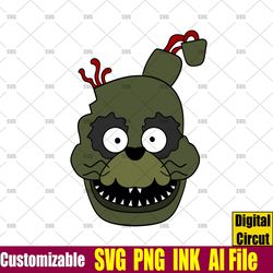 Five Nights at Freddy's Head Svg,Bonnie,Five Nights  Coloring pages Five Nights Svg,png,Ink Circut desgin space