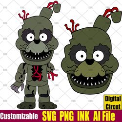 Five Nights at Freddy's Head Svg,Bonnie,Five Nights  Coloring pages Five Nights Svg,png,Ink Circut desgin space