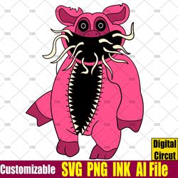 Humanized PickyPiggy Monster SVG Humanized Coloring pages  PickyPiggy Monster png,Ink Circut desgin space