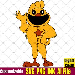 Kickin Chicken  Monster SVG Humanized Coloring pages Kickin Chicken  Monster png,Ink Circut desgin space