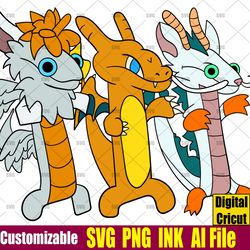 Charizard  Dragon Ball SVG Haku SVG Poke Ball Coloring pages Flammie Pokemon SVG png,Ink Circut desgin space