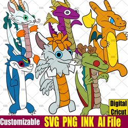Shenlong Pokemon Dragon Ball SVG Spyro, Flammie SVG, Veemon,Charizard SVG haku SVG png,Ink Circut desgin space