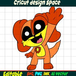 Humanized Hey DogDay Vector Dogday Coloring Page Humanized DogDay SVG Smiling Critters Png ,SVG, Ink Cricut desgin space