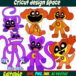 Customizable Smilling Critters Humanized Bubba SVG, Smilling Critters DogDay SVG Vector Coloring pages Birhtday Gift