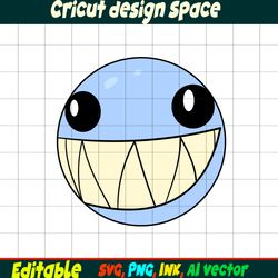 Editable The amazing digital circus Bubble SVG Vector Coloring Page Bubble Png, SVG. Ink Cricut desgin space Bubble