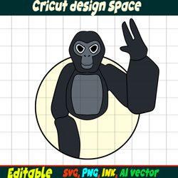 Gorilla Tag SVG, Gorilla Tag Sticker Coloring pages Gorilla Tag Character Gift Character Digital Download Vector