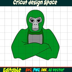 Gorilla Tag SVG Gorilla Tag Sticker Coloring pages Gorilla Tag Character Gift Character Digital Download Gorilla Tag.