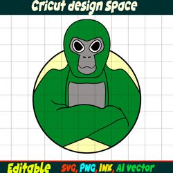 Gorilla Tag SVG Gorilla Tag Sticker Coloring pages Gorilla Tag Character Gift Character Digital Download Gorilla Tag