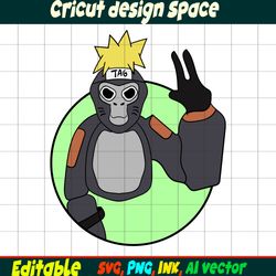 Spiderman Gorilla Tag SVG Gorilla Tag Sticker Coloring pages, Gorilla Character Gift Character Digital Download..