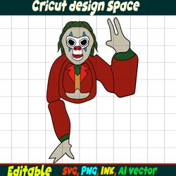 Joker Gorilla Tag SVG Gorilla Tag Sticker Coloring pages, Gorilla Character Gift Character Digital Download.