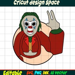 Joker Gorilla Tag SVG Gorilla Tag Sticker Coloring pages, Gorilla Character Gift Character Digital Download.Sticker