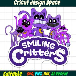 Smilling Critters SVG, PNG ,Humanized Bobby BearHug,SVG Nightmare Catnap from Poppy Playtime Digital Download Ink