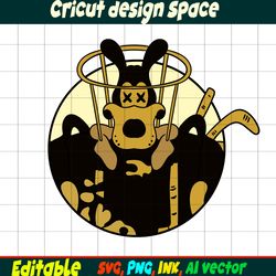 Brute Boris SVG The Ink Machine SVG, Bendy, sublimation, print, Brute Boris, Coloring Pages Printable for Birthday