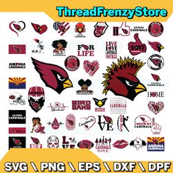 50 Files Arizona Cardinals Team Bundle Svg , Arizona Cardinals svg, NFL Teams svg, NFL Svg, Instant Download