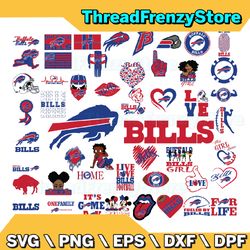 50 Files Buffalo Bills Team Bundle Svg, Buffalo Bills svg, NFL Teams svg, NFL Svg, Png, Dxf, Eps, Instant Download