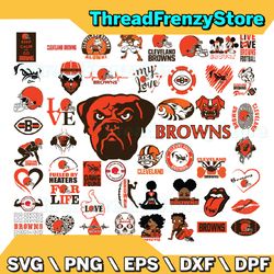 50 Files Cleveland Browns Team Bundle Svg, Cleveland Browns svg, NFL Teams svg, NFL Svg, Png, Dxf, Eps, Instant Download
