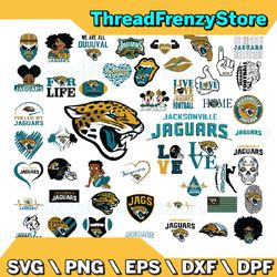 50 Files Jacksonville Jaguars Team Bundle Svg, Jacksonville Jaguars svg, NFL Teams svg, NFL Svg, Png, Dxf, Eps