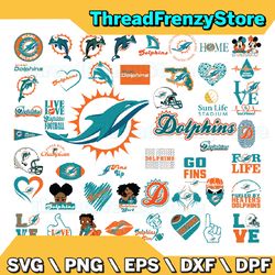 50 Files Miami Dolphins Team Bundle Svg, Miami Dolphins svg, NFL Teams svg, NFL Svg, Png, Dxf, Eps, Instant Download