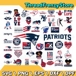 50 Files New England Patriots Team Bundle Svg, New England Patriots svg, NFL Teams svg, NFL Svg, Png, Dxf, Eps