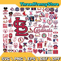 85 Files St Louis Cardinals Team Bundles Svg, St Louis Cardinals svg, MLB Team Svg, MLB Svg, Png, Dxf, Eps, Jpg