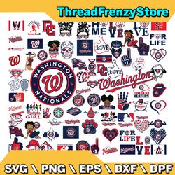 80 Files Washington Nationals Team Bundles Svg, Washington Nationals SVG, MLB Team Svg, MLB Svg, Png, Dxf, Eps, Jpg