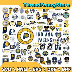 79 Files Indiana Pacers Team Bundles Svg, Indiana Pacers svg, NBA Teams Svg, NBA Svg, Png, Dxf, Eps, Instant Download