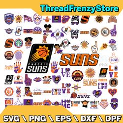 78 Files Phoenix Suns Team Bundles Svg, Phoenix Suns svg, NBA Teams Svg, NBA Svg, Png, Dxf, Eps, Instant Download