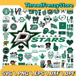 75 Files Dallas Stars Team Bundles Svg, Dallas Stars Svg, NHL Svg, NHL Svg, Png, Dxf, Eps, Instant Download