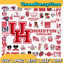 57 Files Houston Cougars Team Bundle Svg, Houston Cougars Svg, NCAA Teams svg, NCAA Svg, Png, Dxf, Eps, Instant Download