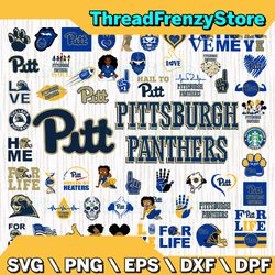 57 Files Pittsburgh Panthers Team Bundle Svg, Pittsburgh Panthers Svg, NCAA Teams svg, NCAA Svg, Png, Dxf, Eps
