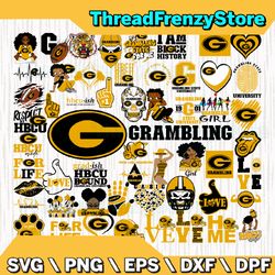 57 Files Grambling State Team Bundles Svg, Grambling State SVG, Grambling State SVG, HBCU Team svg, Mega Bundle