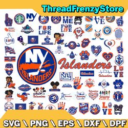 72 Files New York Islanders Team Bundles Svg, New-York, New York Islanders Svg, NHL Svg, NHL Svg, Png, Dxf, Eps