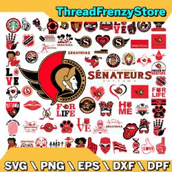 73 Files Ottawa Senators Team Bundles Svg, Ottawa Senators Svg, NHL Svg, NHL Svg, Png, Dxf, Eps, Instant Download