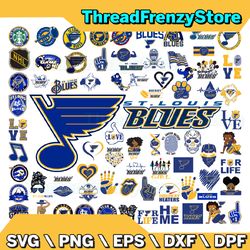 78 Files St Louis Blues Team Bundles Svg, St Louis Blues SVG, NHL Svg, NHL Svg, Png, Dxf, Eps, Instant Download