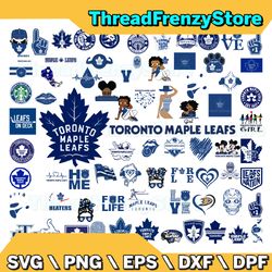 75 Files Toronto Maple Leafs Team Bundles Svg, Toronto Maple Leafs Svg, NHL Svg, NHL Svg, Png, Dxf, Eps
