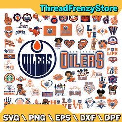 83 Files Edmonton Oilers Team Bundles Svg, Edmonton Oilers svg, NHL Svg, NHL Svg, Png, Dxf, Eps, Instant Download