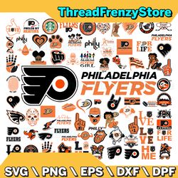 80 Files Philadelphia Flyers Team Bundles Svg, Philadelphia Flyers Svg, NHL Svg, NHL Svg, Png, Dxf, Eps