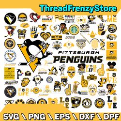 82 Files Pittsburgh Penguins Team Bundles Svg, Pittsburgh Penguins Svg, NHL Svg, NHL Svg, Png, Dxf, Eps