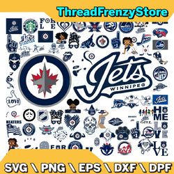 74 Files Winnipeg Jets Team Bundles Svg, Winnipeg Jets svg, NHL Svg, NHL Svg, Png, Dxf, Eps, Instant Download
