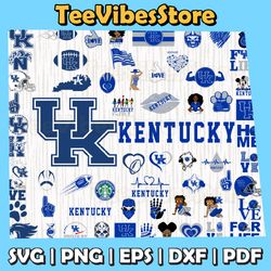 61 Files Kentucky Wildcats Team Bundle Svg, Kentucky Wildcats Svg, NCAA Teams svg, instant Download