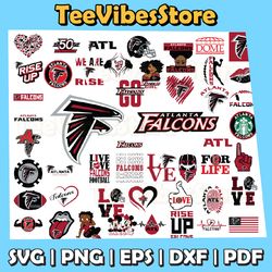 50 Files Atlanta Falcons Team Bundle Svg, Atlanta Falcons svg, NFL Teams svg, NFL Svg, Instant Download